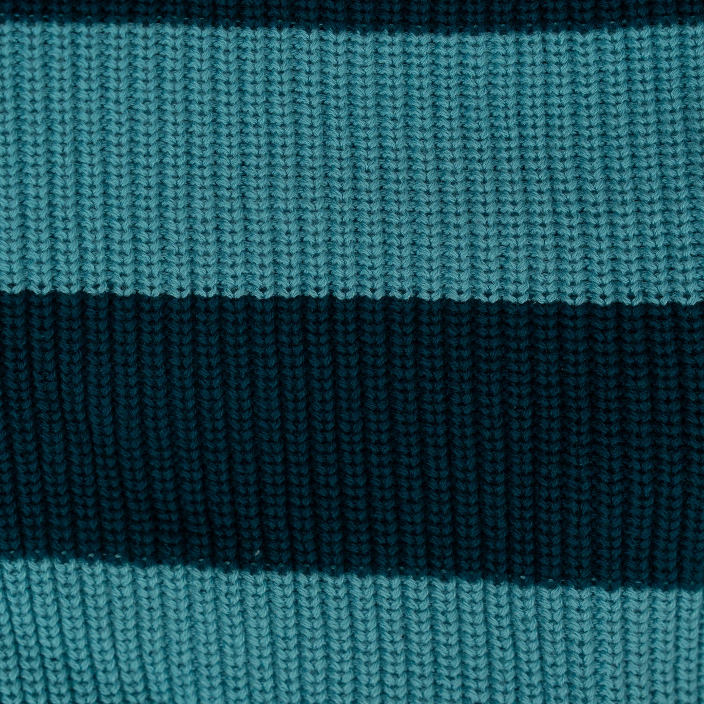 Boy's Striped Knit Pullover Sweater | Teal and Aqua Blue