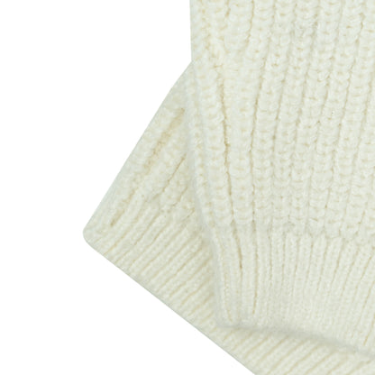 Ribbed Knit Unisex Cardigan | Cream or Off-White