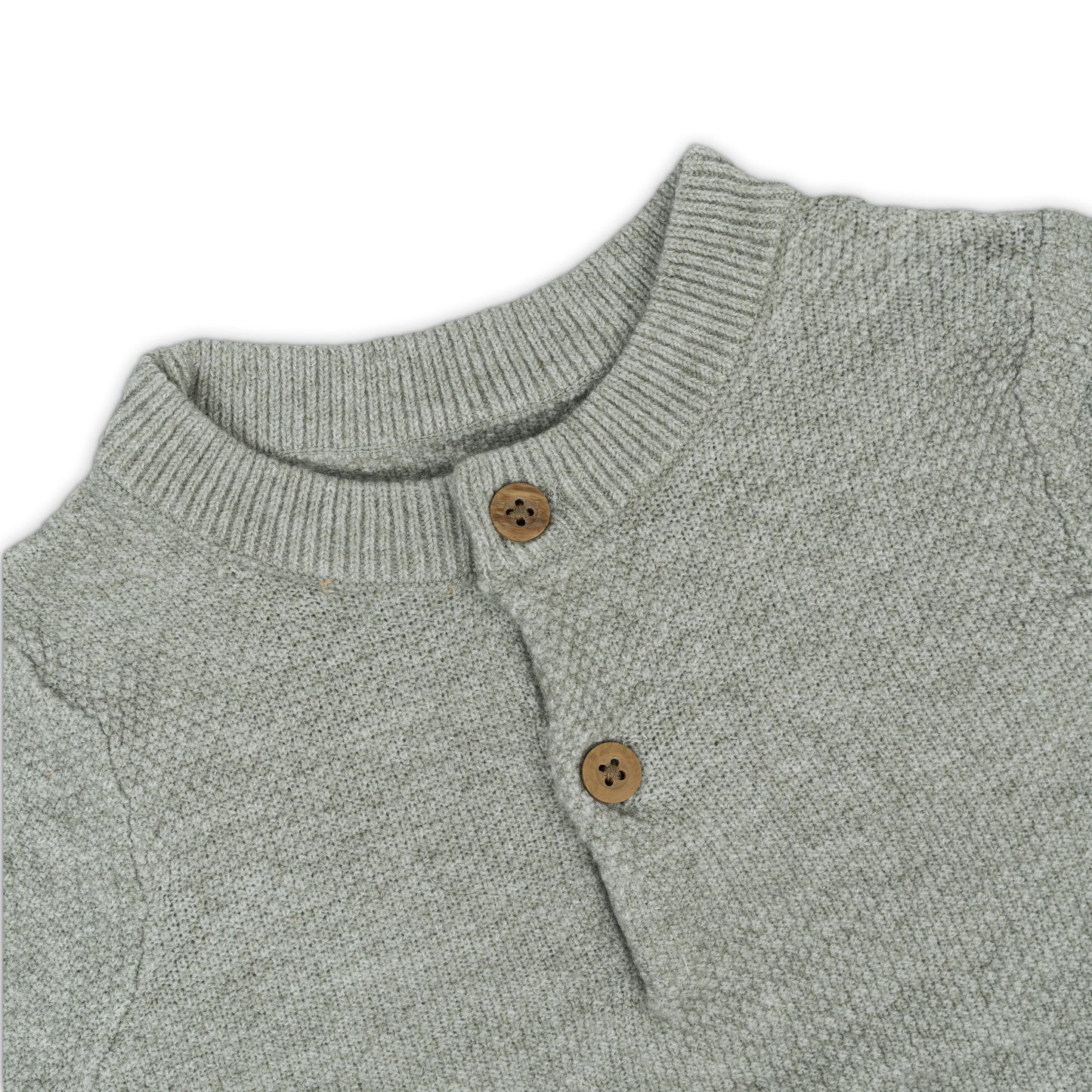 Boy's Knitted Pullover Sweater | Sage Green