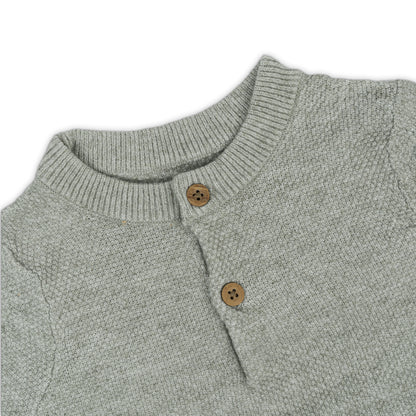 Boy's Knitted Pullover Sweater | Sage Green
