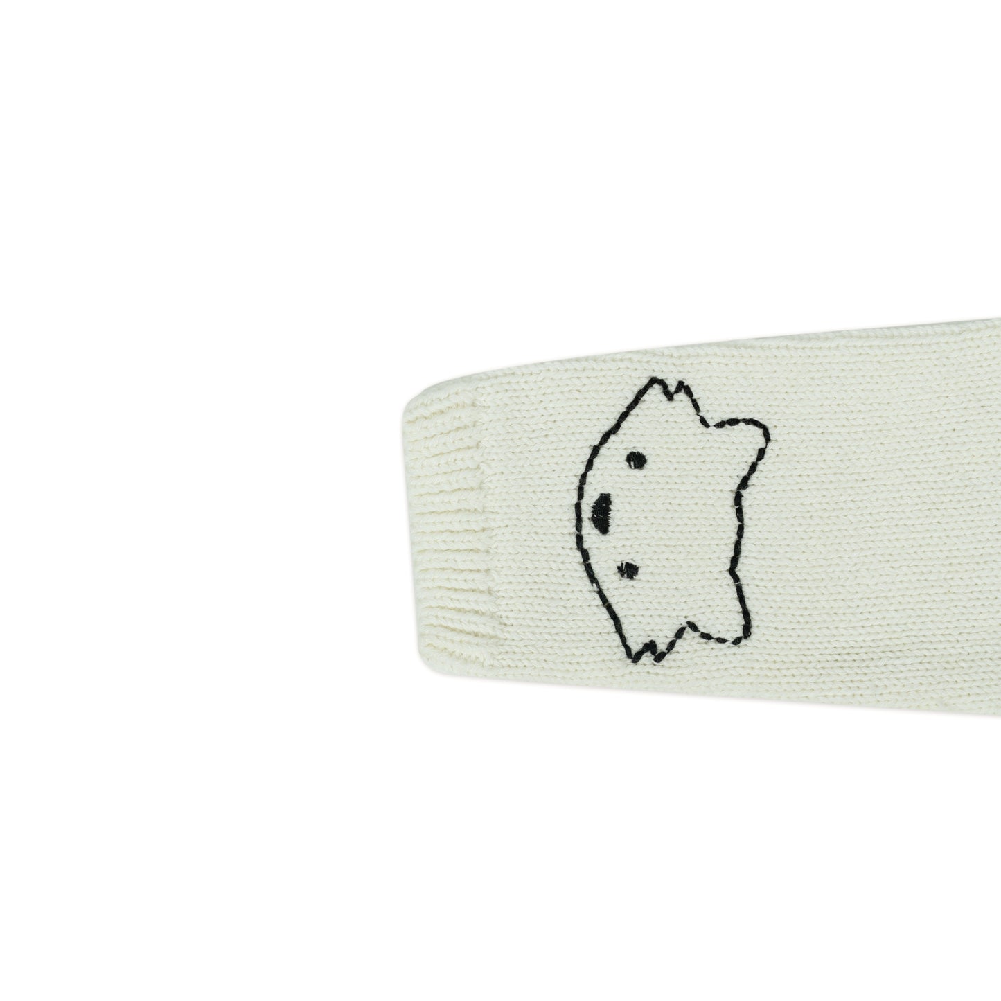 Kitty-Face Baby Knit Sweater | Off-White