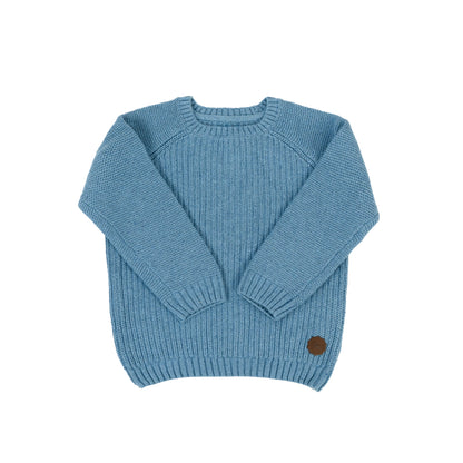 Boy's Classic Knit Pullover Sweater| Dusty Blue