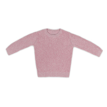 Sweet Petal Chevron Knit Pullover | Light pink