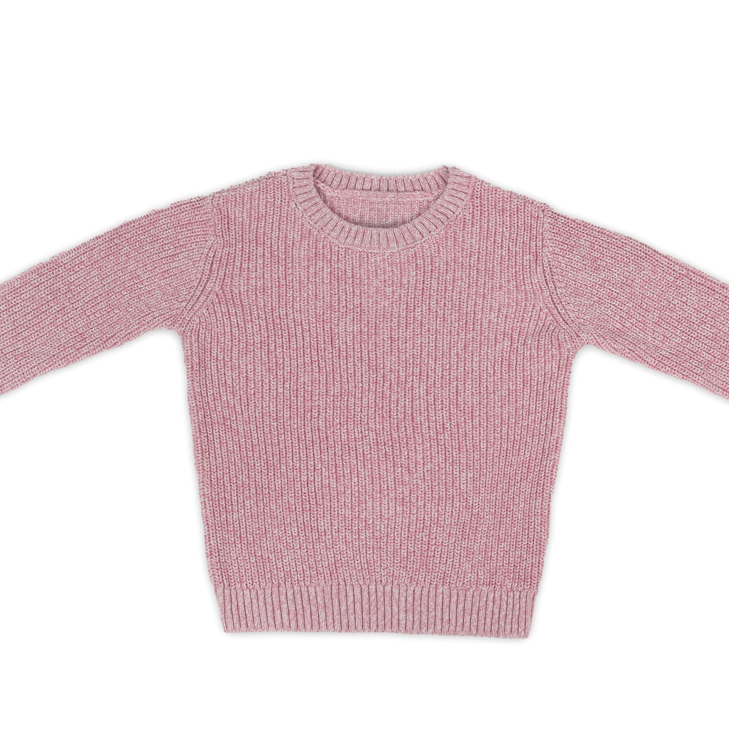 Sweet Petal Chevron Knit Pullover | Light pink