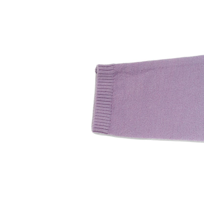 Girls’ Lavender Heart Knit Dress Long Sleeve | Lavender