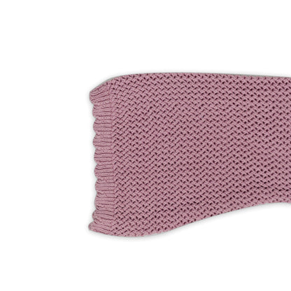 Girl's Floral Knit Sweater | Mauve Pink